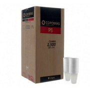 COPO PLASTICO COPOBRAS PP 80ML C/100 BRANCO CF-080