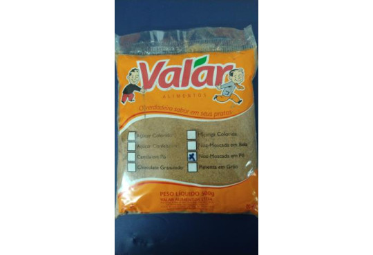 NOZ MOSCADA VALAR PÓ FECULADA 500GR