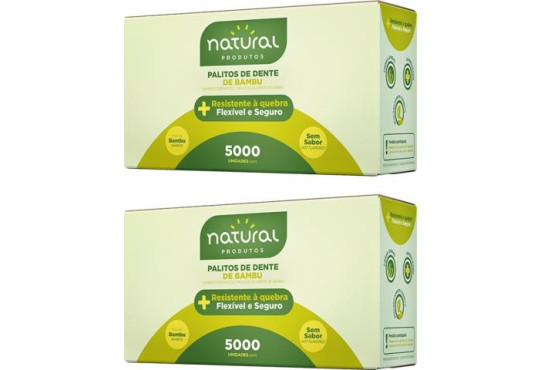 PALITO DENTAL BAMBU C/5000 NATURAL