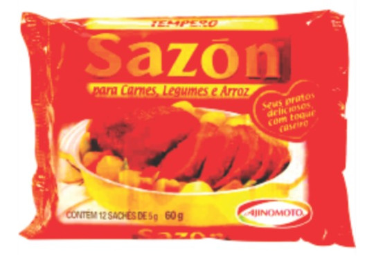 TEMPERO SAZON VERMELHO CARNE LEG 60GR