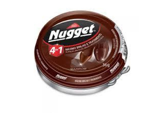 CERA PASTA NUGGET MARROM P/SAPATO 36GR