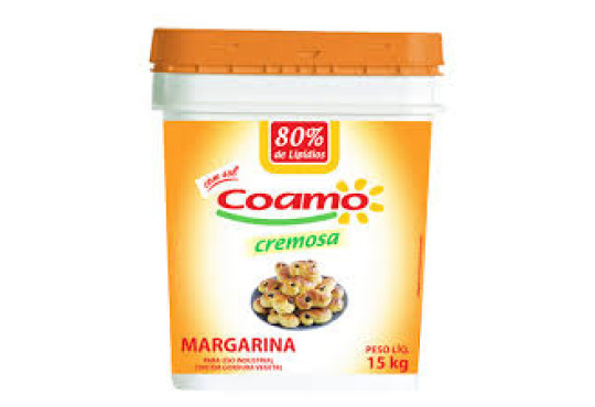MARGARINA COAMO !! 80%LIP SEM SAL !! BALDE 14,5KG