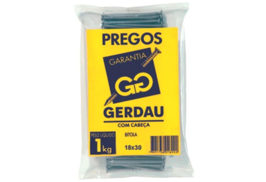 PREGO GERDAU 18X30 1KG