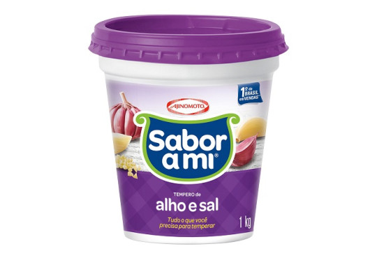 TEMPERO SABOR AMI ALHO/SAL 1KG POTE