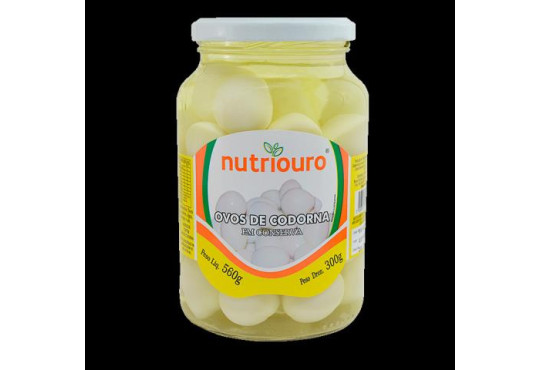 OVO CODORNA NUTRIOURO VIDRO 300GR
