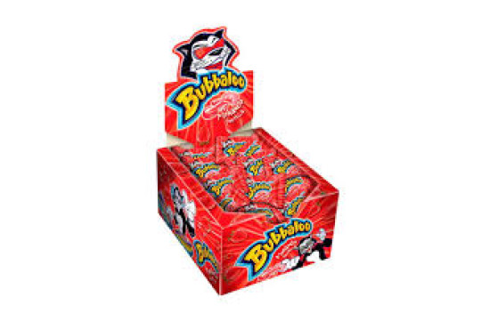 CHICLE BUBBALOO MORANGO C/60