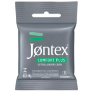 PRESERVATIVO JONTEX LUBRIFICADO C/ 3 CONFORT PLUS