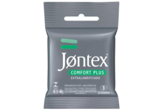 PRESERVATIVO JONTEX LUBRIFICADO C/ 3 CONFORT PLUS