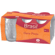 COPO WEATHON OURO PRETO JOGO C/6 300ML