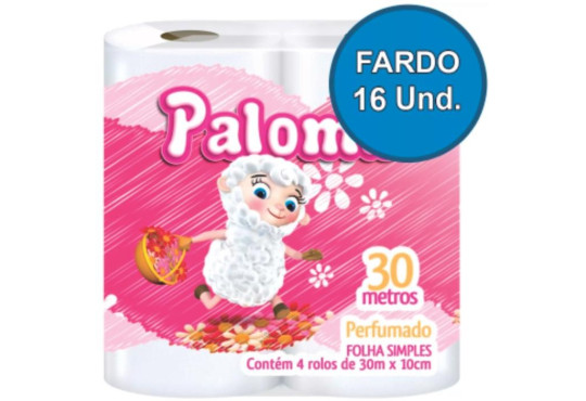 PAPEL HIG. PALOMA PERFUMADO 16X4X30 MT