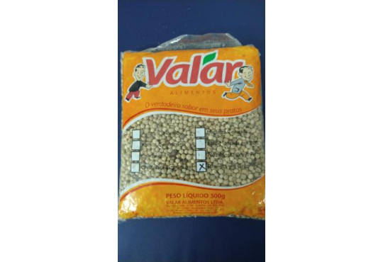 COND.VALAR PIMENTA GRAO BRANCO 500GR