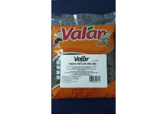 COND.VALAR PIMENTA GRAO PRETA 500GR