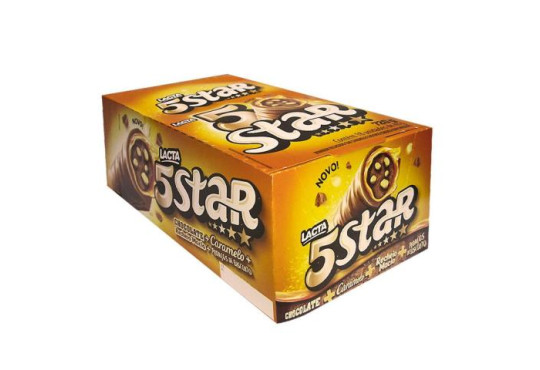 CHOC. LACTA 5STAR RECHEADO 18X40GR