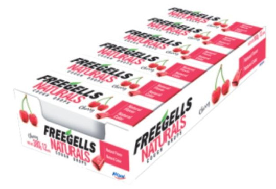 DROPS FREEGELLS NATURALS CEREJA C/ 12