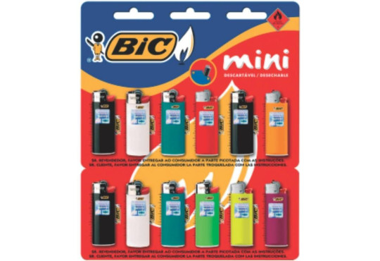 ISQUEIRO BIC CHAMA MINI C/ 12