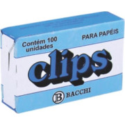 CLIPS P/ PAPEL PEQ. C/ 100 BACCHI