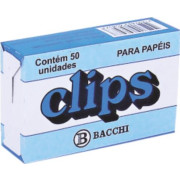 CLIPS P/ PAPEL GRD. C/ 50 BACCHI