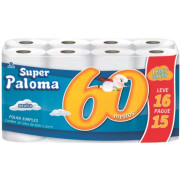 PAPEL HIG. PALOMA NEUTRO 16X4X60 MT