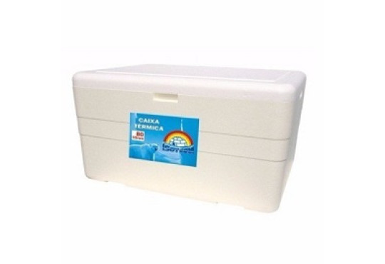 CAIXA TERMICA// ISOPOR C/DRENO 080LT ISOTERM