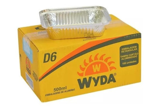 BANDEJA P/LAZ 0.500 KG WYDA C/TAMPA C/10 D6