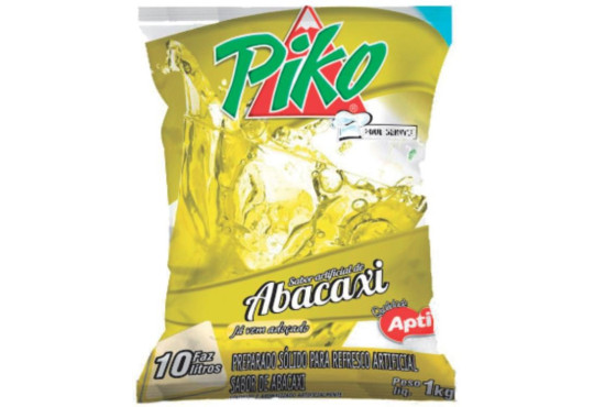 REFRESCO PIKO PACOTÃO ABACAXI 1KG