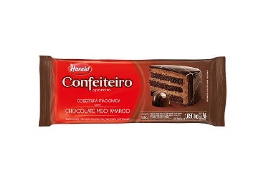 CHOC. COB. HARALD CONFEITEIRO M.AMARGO 1.050KG