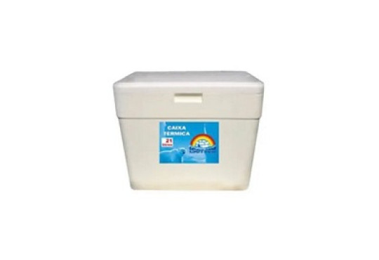 CAIXA TERMICA/ ISOPOR C/ALCA 21LT ISOTERM