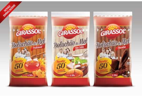 BOLACHAO MEL GIRASSOL SEM/CALDA C/50 TRADICIONAL