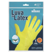 LUVA FORRADA LATEX NOBRE AMARELA P