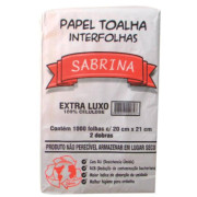 PAPEL TOALHA SABRINA L U X O C/ 1000 100% CELULOSE