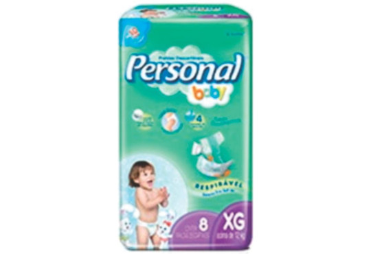 FRALDA PERSONAL/BABY REGULAR XG C/ 8