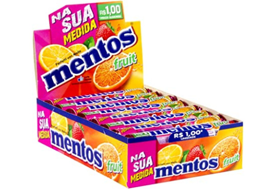 DROPS MENTOS STICK FRUTAS C/16X37,5GR