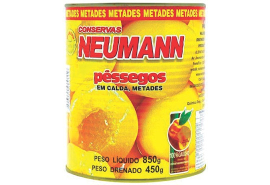 PÊSSEGO NEUMANN METADES LATA 450GR