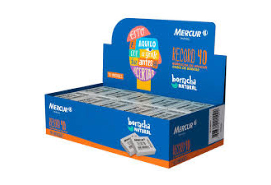 ESC. BORRACHA MERCUR 40 BRANCA C/40