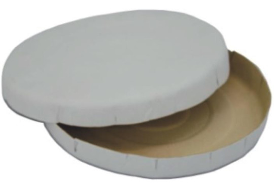 PRATO P/PIZZA C/TP 35CM MISTO BRANCO E CREME C/25