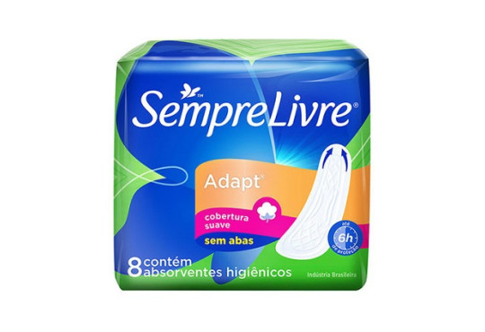 ABS. SEMPRE LIVRE C/ABAS SUAVE C/8 UNIDADES