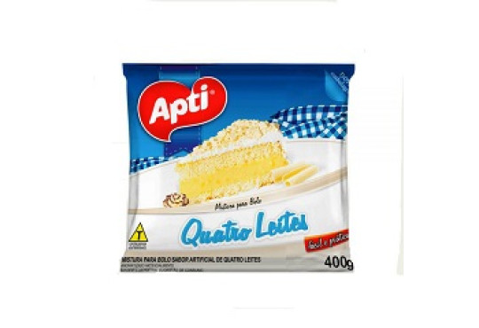 BOLO APTI SACHE QUATRO LEITES 400GR