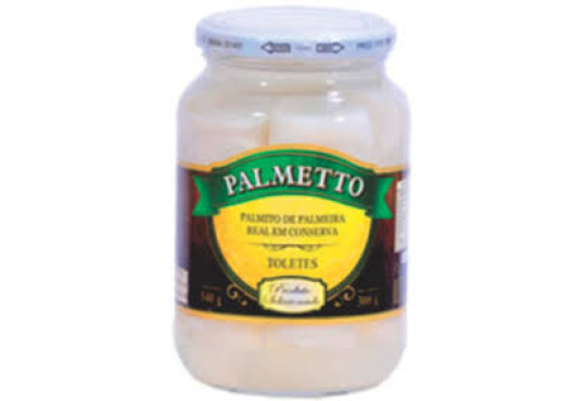 PALMITO PALMETTO INTEIRO 300GR TOLETE PALMEIRA REAL