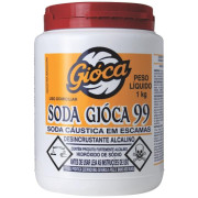 SODA CAUSTICA GIOCA 99 HIDRÓXIDO DE SÓDIO 1KG