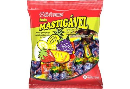 BALA SOBERANA/ FRUTAS MASTIGAVEL 200GR