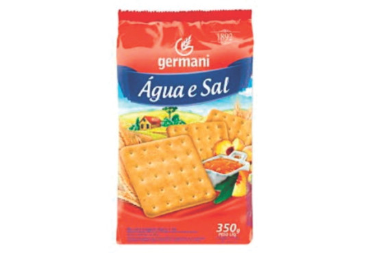 BISCOITO GERMANI ÁGUA E SAL 350GR