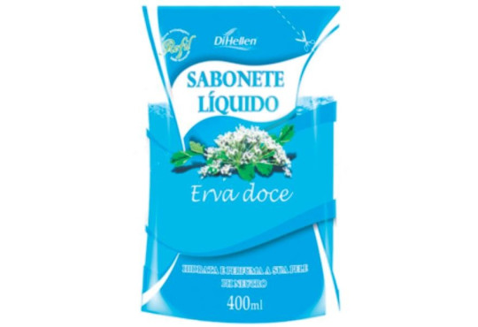 SABONETE LÍQ. DIHELLEN REFIL ERVA DOCE 400ML