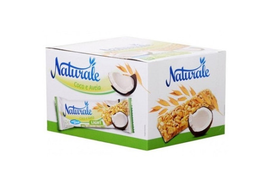 BARRA CEREAL LIGHT NATURALE COCO/AVEIA/ C/24X25GR.