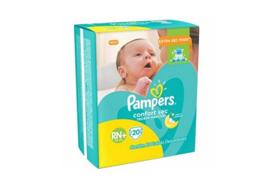 FRALDA PAMPERS PREMIUNCARE RN ( RECEM NASCIDO) C/20 AT 4KG