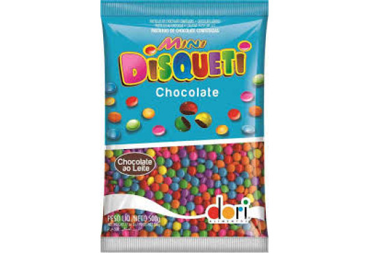 PASTILHA CHOC. DORI DISQUETI 500GR MINI SORTIDO