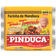 FARINHA DE MANDIOCA TEMPERADA PINDUCA 500GR