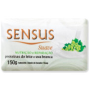 SABONETE SENSUS/EXTRATO LEITE/UVA BCO 12X150GR BRANCO