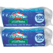 SACO P/ LIXO TIO ROQUEROLO AZUL 100LT C/ 25