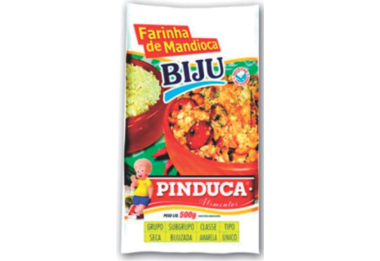 FARINHA DE MANDIOCA BIJU PINDUCA AMARELA 1KG