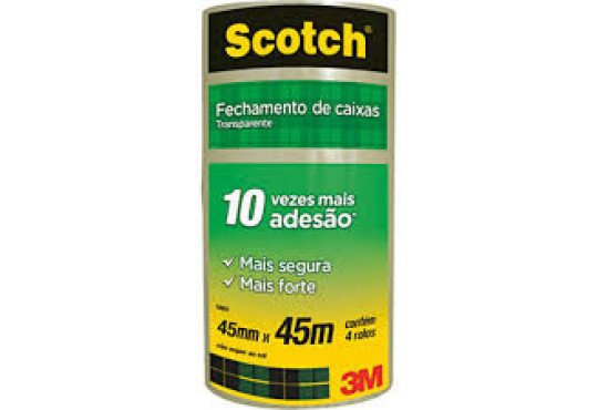 FITA LARGA 3M TRANSPARENTE 45MMX45MT UNIDADE